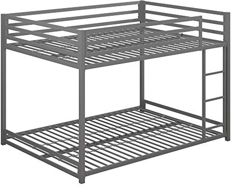 DHP Miles Metal Bunk Bed Silver Double/Double