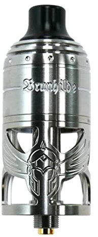 VapeFly Brunhilde MTL RTA Clearomizer 5 ml, Durchmesser 23 mm, Verdampfer für e-Zigarette, silber