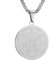 AFSTALR Halskette Herren 7 Erzengel Siegel Medaille Talisman Siegel der Sieben Erzengel Amulett Ketten Anhänger Edelstahl Solomon Schmuck für Herren Männer Männer B