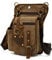 FANDARE Beintasche Herren Hüfttasche Brusttasche Canvas Beinbeutel Sling Bag Damen Sling Bag Schulranzen Umhängetasche Sporttasche für Motorrad Wandern Radfahren Schule Reise Joggen Daypacks Braun