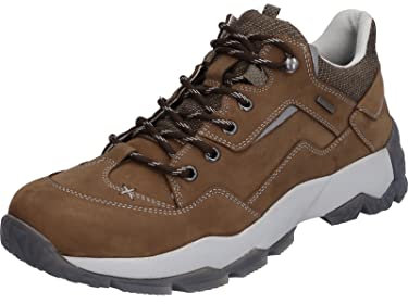 Josef Seibel Herren Low-Top Sneaker Philipp 51,Weite G (Normal),Wechselfußbett,wasserdicht,straßenschuhe,braun-Kombi,42 EU