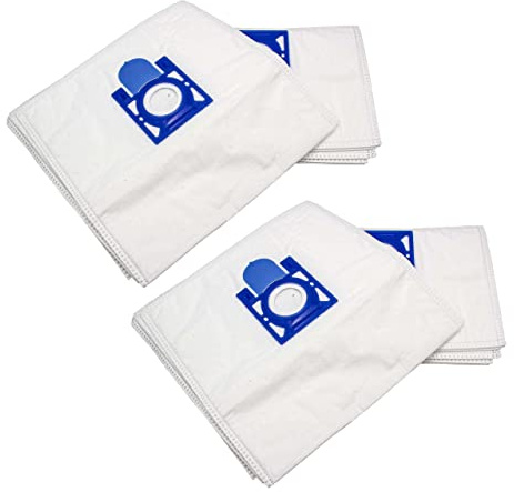 vhbw 20x Sacs compatible avec Essentiel B Atmos Eat 2201 Fust aspirateur - microfibres non tissées, 31,5cm x 21,5cm, blanc