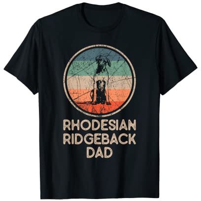 Rhodesian Ridgeback Hund - Vintage Rhodesian Ridgeback Dad T-Shirt
