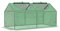 Outsunny Invernadero de Exterior 120x60x60 cm Invernadero de Jardín con 2 Ventanas Enrollables y Marco de Acero para Cultivo de Plantas Verduras Flores Tomates Verde