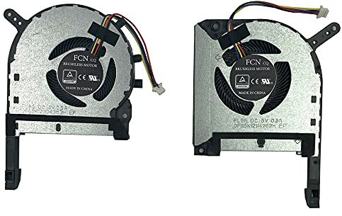 Ventilador de Refrigeración de CPU + GPU de Repuesto Compatible con Asus TUF Gaming FX505 FX505GE FX705 FX86 FX95 Series (Ventilador CPU)