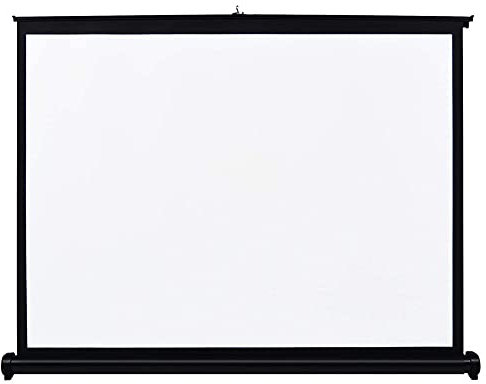 LENG Schermo per Proiettore A Scomparsa Schermi di Proiezione da Tavolo 20 Pollici 30 Pollici 40 Pollici 50 Pollici Avvolgibile per Proiettore Portatile Telo da Videoproiettore per Casa Ufficio