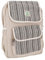 GURU SHOP Ethno Hanf Rucksack - Streifen Schwarz, Herren/Damen, Beige, Size:One Size, 35x26x20 cm, Ausgefallene Stofftasche