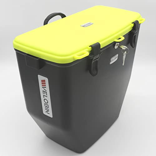Velobin® Abschließbare wasserdichte Fahrrad Gepäckträgertasche (Gelb)