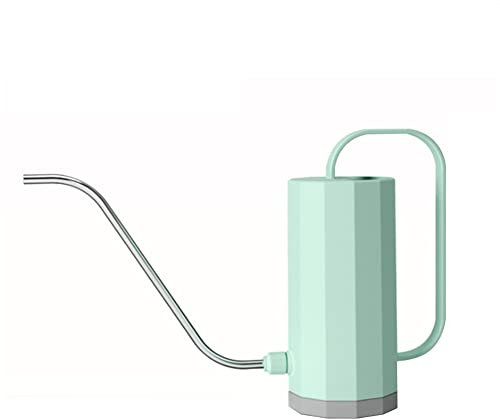 Regadera de acero inoxidable de 1000 ml, maceta de acero inoxidable, boca curvada, regadera de boca larga, herramienta de jardín portátil para jardinería, plantación