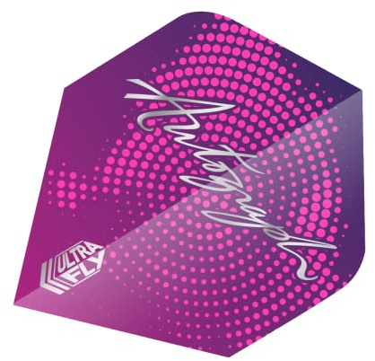 ‎Unicorn Ultrafly Dart-Flights | Ultra strapazierfähiges 100 Mikron Polyester PET | Plus Shape | Autogramm-Design