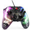 GameSir T4 Kaleid Controlador de juegos con cable transparente para Windows 10/11, Switch y Android TV Box, luces de color RGB Hue, joystick controlador de PC Gamepad con Hall Effect Sticks