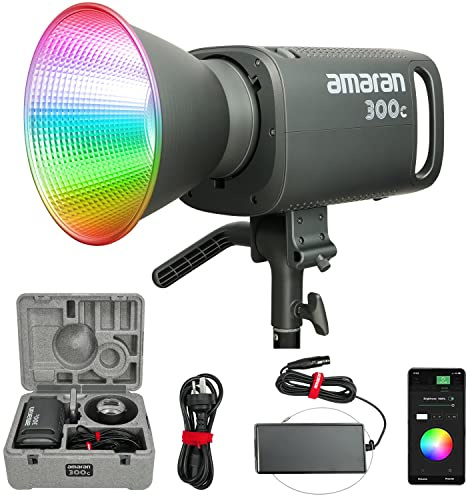 Aputure Amaran 300W 300c Outdoor RGB LED Light Full-Color Bowens Mount Studio Flash Personal Mini Sun