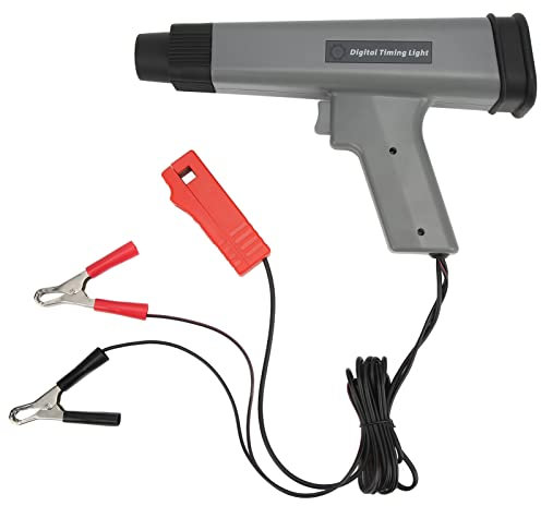 Lampe de synchronisation numérique 12 V ABS - Lumière stroboscopique inductive - Lumière de synchronisation du moteur d'allumage de haute précision - Lampe de synchronisation inductive pour les tests