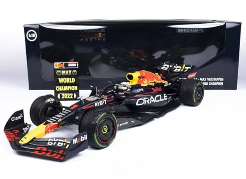 Minichamps 110221801 - Red Bul Racing RB18 Max Verstappen Winner Japanese GP with Pitboard World Champion 2022 - Maßstab 1/18 - Modellauto