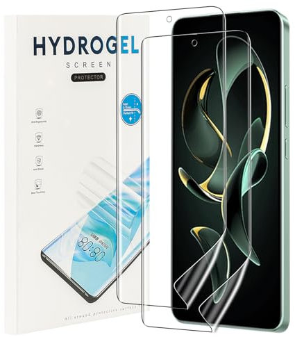 NUCNOK 2 Pack Protector de Pantalla para Xiaomi 13T/Xiaomi 13T Pro (No Cristal Templado),Película de Hidrogel Flexible HD,Sin Burbujas,Fácil de Instalar,Compatible con Huellas Dactilares