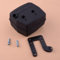Kit de soporte de silenciador de escape, color negro, apto for motosierra Husqvarna 288 288XP