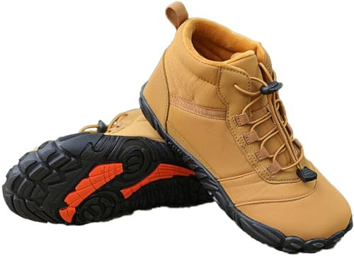 Winter Barefoot Shoes, Chaussures Pieds Nus Imperméable Hiver, Chaudes et Antidérapantes Chaussures de Randonnée, Chaussures de Trail Unisexes pour Homme et Femme, pour Randonnée, Course À