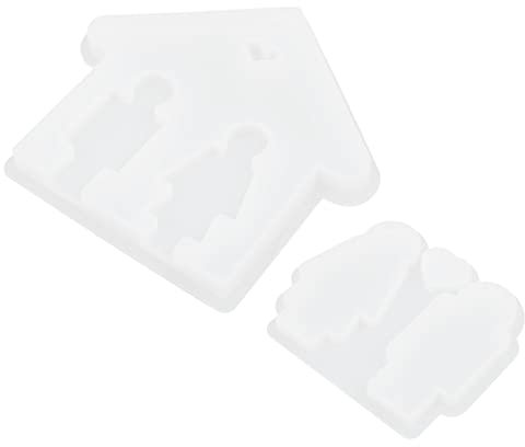 ABOOFAN Handgefertigte Formen Für Schlüsselanhänger Paare Form Ornamentform Silikonform Für Die Herstellung Von Schlüsselanhängern Zum Basteln