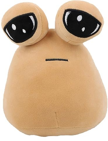 Meokro 21,8 cm Alien Pou Plüschtier Stofftier Heißes Spiel, Emotion Alien Plushie Stofftier Pou Puppe, Kindertagsgeschenk