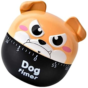 MAGICLULU Eieruhr Küchentimer Mops Cartoon Küchenuhr Timer Countdown Für Den Haushalt Countdown Timer Küche Uhr Kochen Küchen-Countdown-Timer Mechanische Vorrichtung Rotieren Handbuch