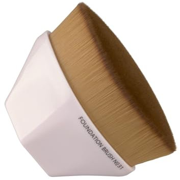 Kabuki Make-up-Pinsel I Foundation-Make-up-Pinsel I Gesichtspinsel multifunktional zum Verblenden von flüssiger, cremiger oder makelloser Puderkosmetik I Mit schützender Aufbewahrungsbox