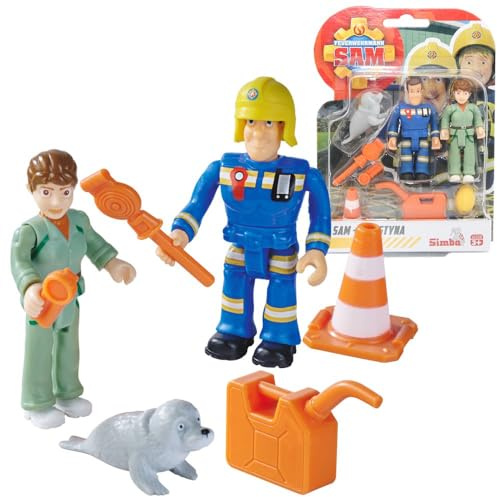 Sam Fireman Sam, Krystina, Robbe | Spiel-Figuren Set | Feuerwehrmann Sam, 90130