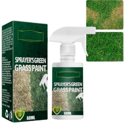 Fast Green Spray Grass,Green Grass Lawn Spray,Green Grass Spray for Lawn,Grass Paint Spray,Lawn Paint Lawn Colorant,Green Sprayer,Grass & Shrub Renew Spray,Eco-Friendly Lawn