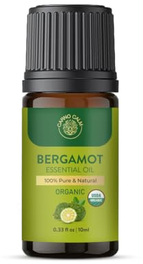 Carno Calm Bergamot Essential Oil for Diffuser | 100% Pure & Natural Bergamot Oil 10ml | for Aromatherapy Home Fragrance Soap & Candle Making| 0.33 fl. Oz