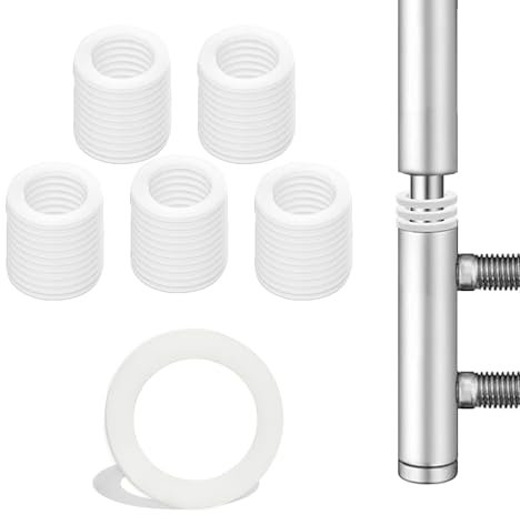 Fitschenringe Kunststoff Zimmertüren 52 Stück Unterlegscheiben Türscharnier 10 * 15 * 1 mm Montageringe Ohne Abriebspuren,1mm Dicke