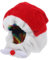 Anneome Weihnachtshelmmütze Motorradhelm Weihnachtsmütze weihnachtshelme dekor Weihnachtsmann Motorradhelm Hut Motorradhelm Dekoration Weihnachten Motorradmütze aus Polyester Helme Hut rot