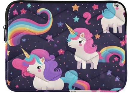 Belle housse de transport licorne pour ordinateur portable de 13 à 14 pouces, sacoche d'ordinateur portable, mallette, tablette