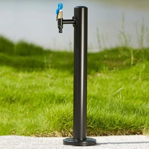 Columna agua jardín acero inoxidable,jardín de columna de agua,grifo de columna para exterior,grifo de columna de jardín,fuente jardin con grifo,estación dispensadora de agua para jardín(A)