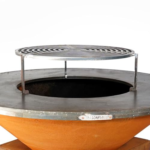 Brasonfire Grille pour brasero Ø 1 m, Acier alimentaire S235, Barbecue extérieur à Bois et Accessoires, 100% Fabrication Française