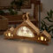 Bseical Ramadan Deko Lampe, Ramadan Dekoration Laterne, Ramazan Dekor Led Nachtlicht, Eid Mubarak Tischdekoration, Ramadan Tischdeko Laterne Deko, Eid Mubarak Hauptdekor Diy Geschenk (Original holz)