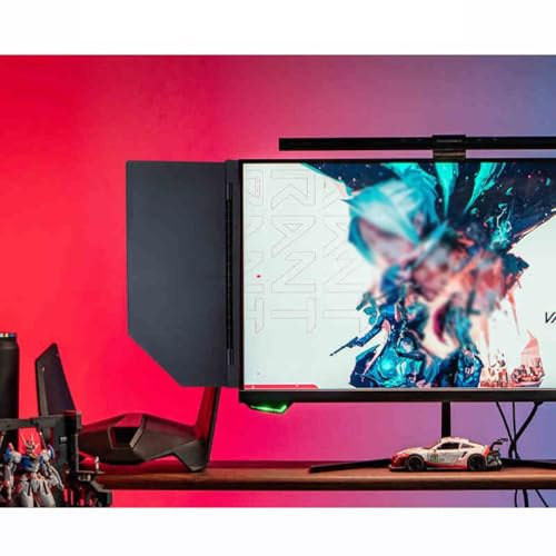 Desktop-Computer-Monitorhaube, Computer-Display-Schattierungs-Seitenwand, faltbare, blendfreie Video-Monitor-Haube, Sonnenschutz-Sonnenschutz, unterstützt 180°-Einstellwinkel, for 24-27-Zoll-Laptops(L