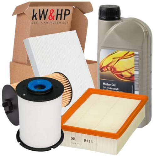 KIT TAGLIANDO 4 FILTRI E 5LT OLIO ORIGINALE 5W30 PER ZAFIRA, MOKKA, MOKKA X 1.6 CDTI DIESEL
