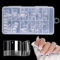 Adonafy Short Square Nail Tips: 240 Pcs Half Cover Matte Acrylic Nail Tips for Women Girls - No C Curve Square Tips for Salon Home with Box - 12 Sizes