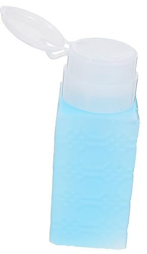 DRESSOOS Stylish Square Nail Polish Remover Bottle 250ml Push down Pump for Makeup Remover Nail Tools