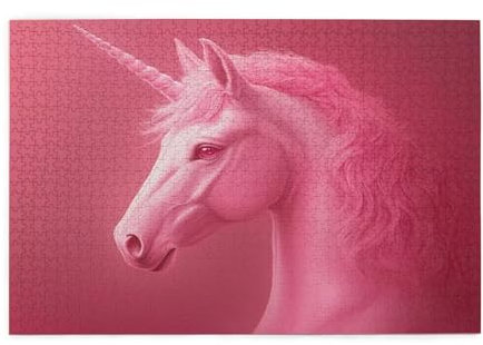 Unicorn Jigsaw Puzzles for Adults 1000 Dream Large Puzzles for Adults Wooden XXL, Funny/Difficult/Colourful/Challenging Games, Decompression Games Home Wall Decoration, Gifts for Men/Women 1T-344