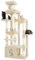 Heybly Kratzbaum, 180 cm Kratzbaum Groß mit extrem Stabiler Basis, XL-Plattform, großes Katzenhaus, 2 Hängematten, mehrstöckige Katzenmöbel für Maine Coon und andere Großkatzen, Beige HCT037M