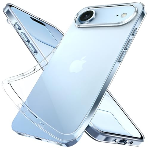 bokoo Silicone Clear for iPhone Air Case.Ultra Thin with Comfort Grip | Soft Slim-Fit TPU iPhone Air Phone Cover,Non-Slip,Shockproof Protection,Scrath-Resistant