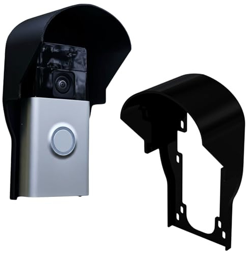 EchoPK Ring Doorbell Anti‑Glare Cover & Weather Protector Mounting Plate for Ring Doorbell 1, 2, 2nd Gen, 3, 3 Plus, 4, Battery Video Doorbell, Video Doorbell Pro Plus