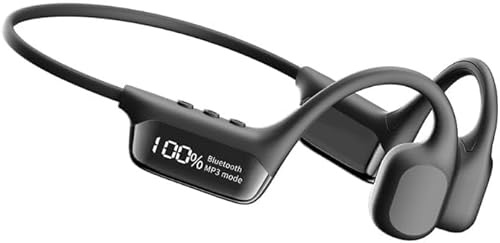vexl Luvant Bone Conduction Headphones,IPX8 Professional Waterproofing (Black)