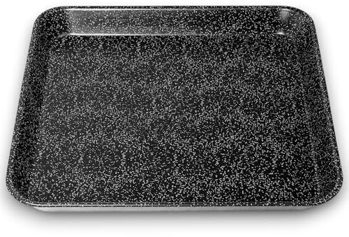 KORAT Teglia da Forno Bassa 35x35xH 3 cm in Alluminio Antiaderente – Teglia Quadrata per Pizza, Biscotti, Focacce e Verdure –, Resistente fino a 220°C, Lavabile in Lavastoviglie