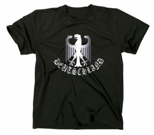 #2 t-Shirt Deutschland Adler Bundesadler Drapeau Allemagne - XXL - Noir