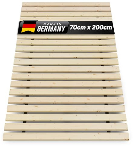 TUGA - Holztech Rollrost 70 x 200 cm 20mm 300kg Lattenrost Rolllattenrost Premium Qualitätsarbeit aus Deutschland