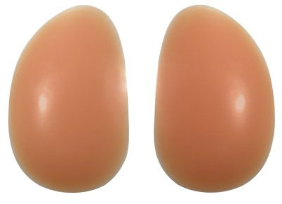 Sodacoda Damen Silikon Po Einlagen für Push-Up Unterhosen - 300g/Paar (Beige)