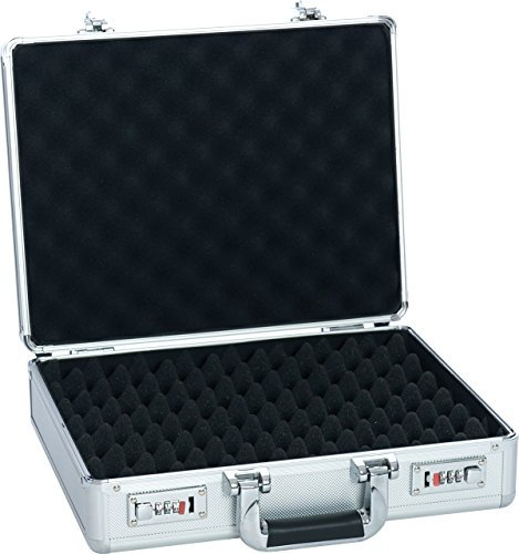 Greenlands Pistolenkoffer Waffenkoffer Alu 40x31x13 cm Silber