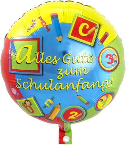 Folienballon Alles Gute zum Schulanfang Einschulung