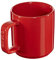 STAUB Keramik 2er Set Tasse Kaffeetasse Trinkbecher Becher rund Kirschrot 8 cm